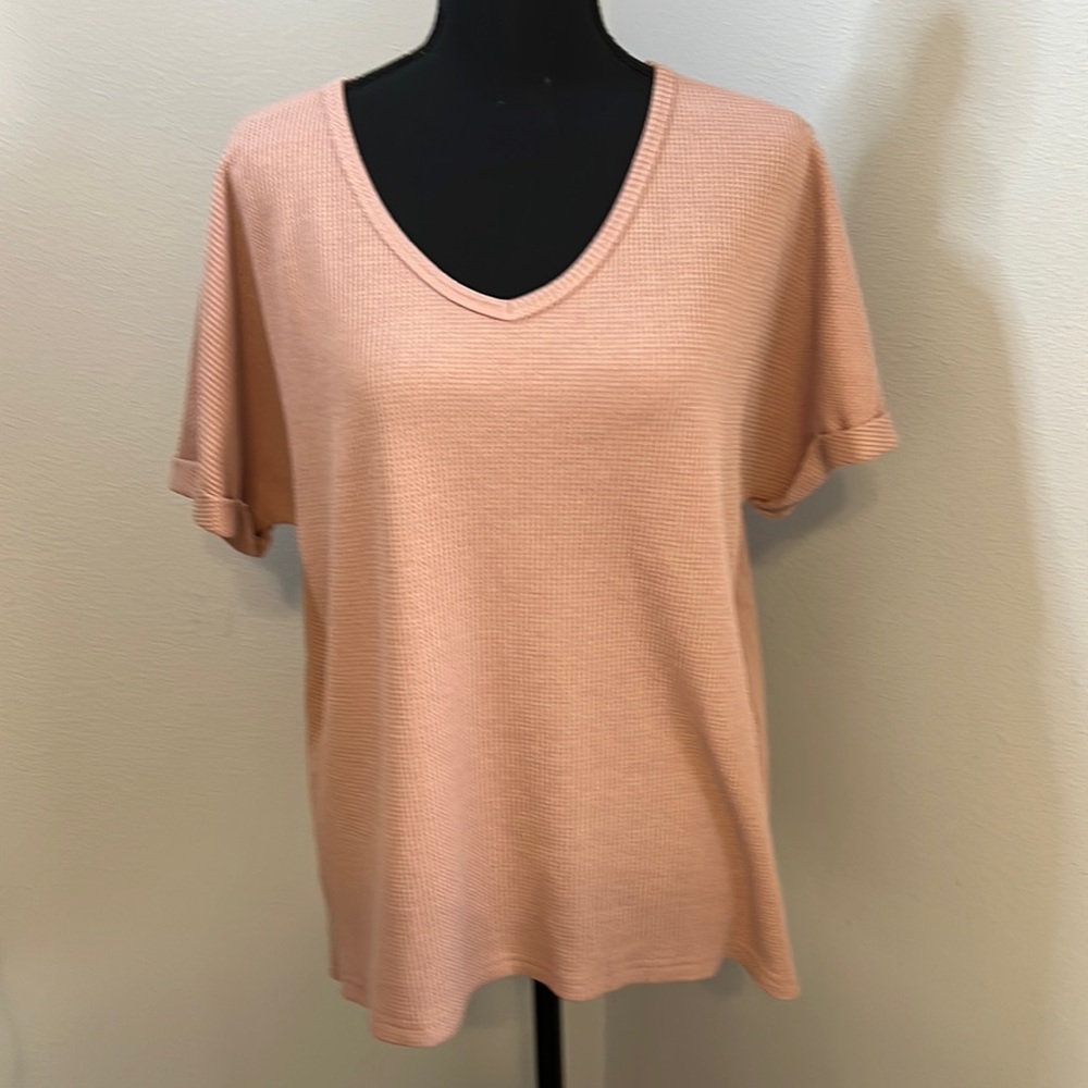 Waffle Knit Top
